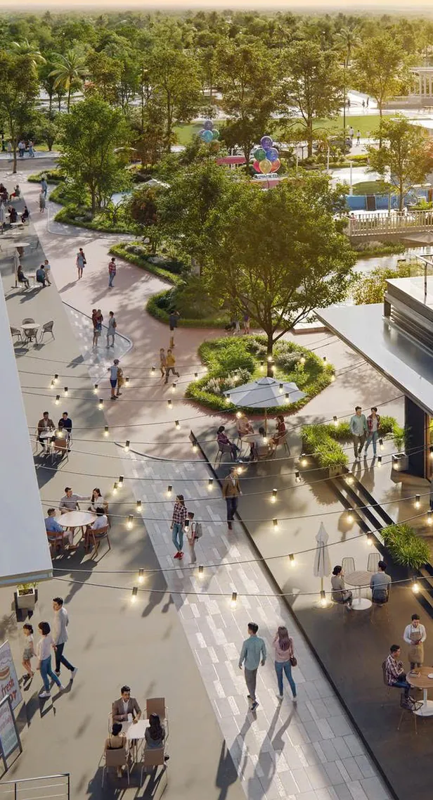 Đường dạo bộ trong công viên nội khu The Parkland