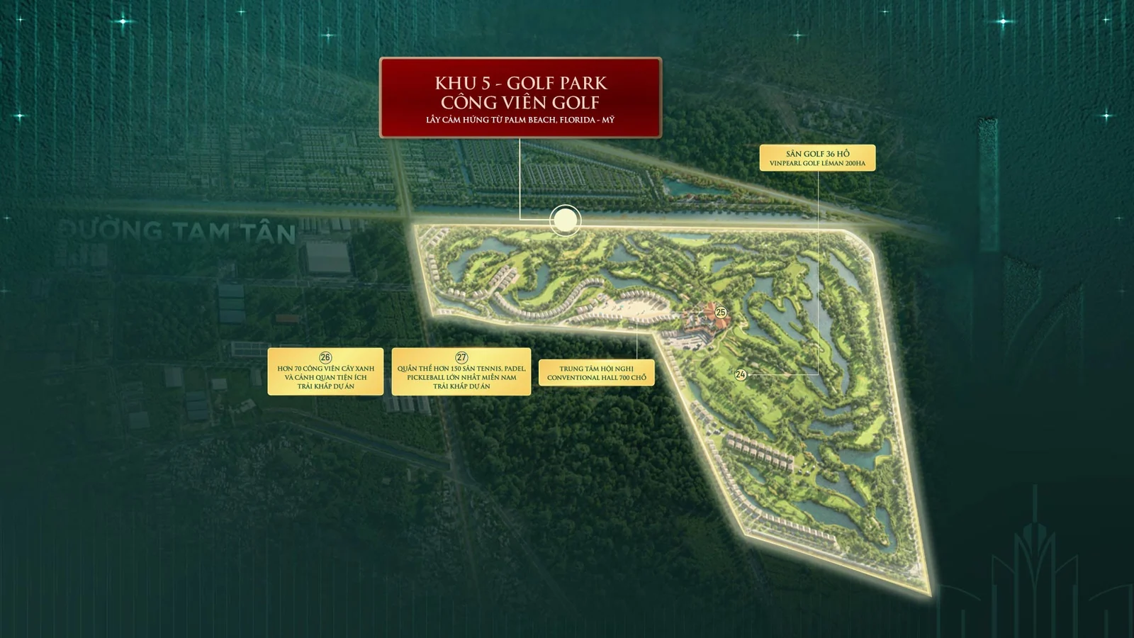 Mặt bằng Golf Park - Công viên Golf