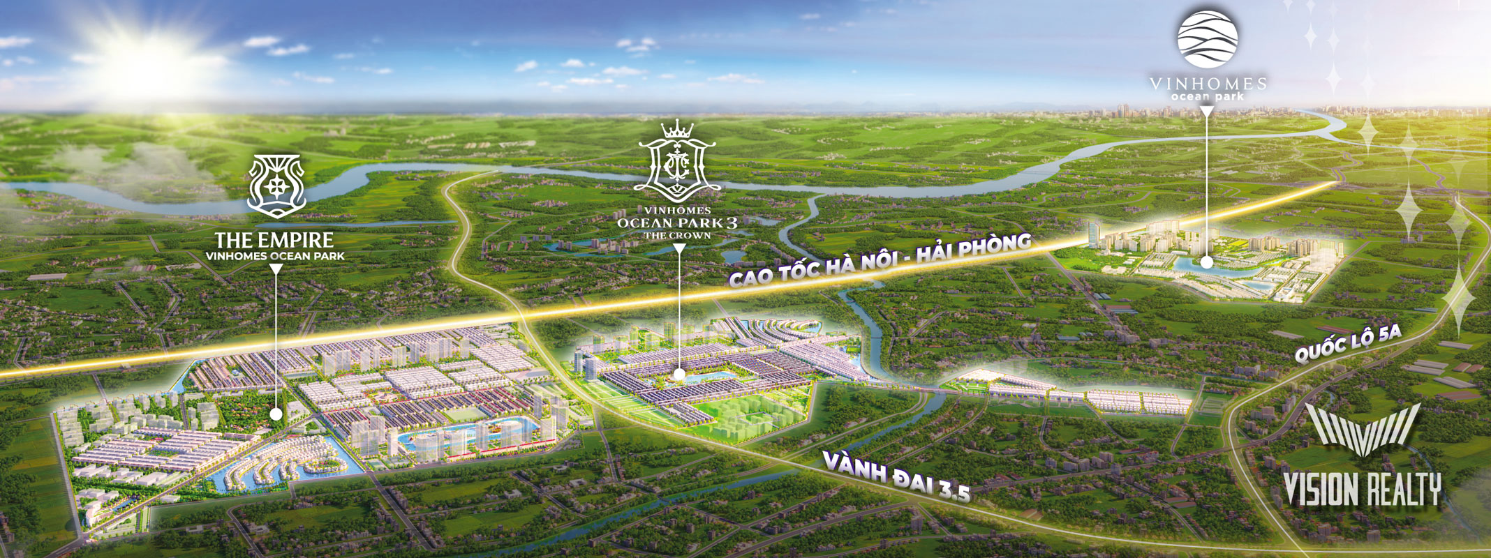Vinhomes Ocean Park 3_The Crown_location